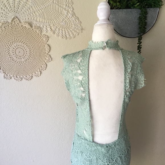 Free People Daydream Bodycon open back lace slip - Picture 7 of 8